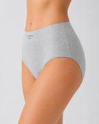 Plus Size 5-Pack Pure Cotton Antibacterial Mid-Waist Panties