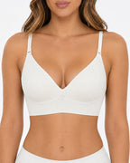 Women's Deep V Seamless Invisible Adjustable Strap Bra