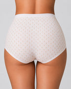 4-Pack High Waist Cotton Printed Loose Stretch Briefs