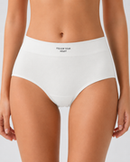 Plus Size 5-Pack Pure Cotton Antibacterial Mid-Waist Panties