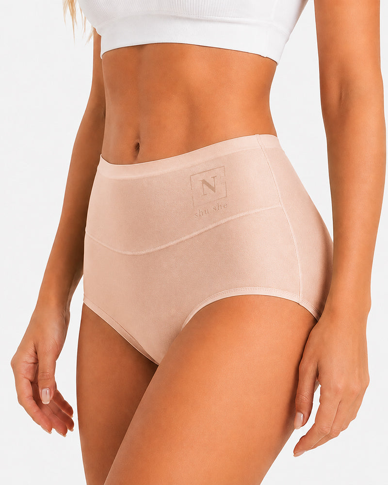 5-Pack High Waist Ice Silk Seamless Breathable Briefs