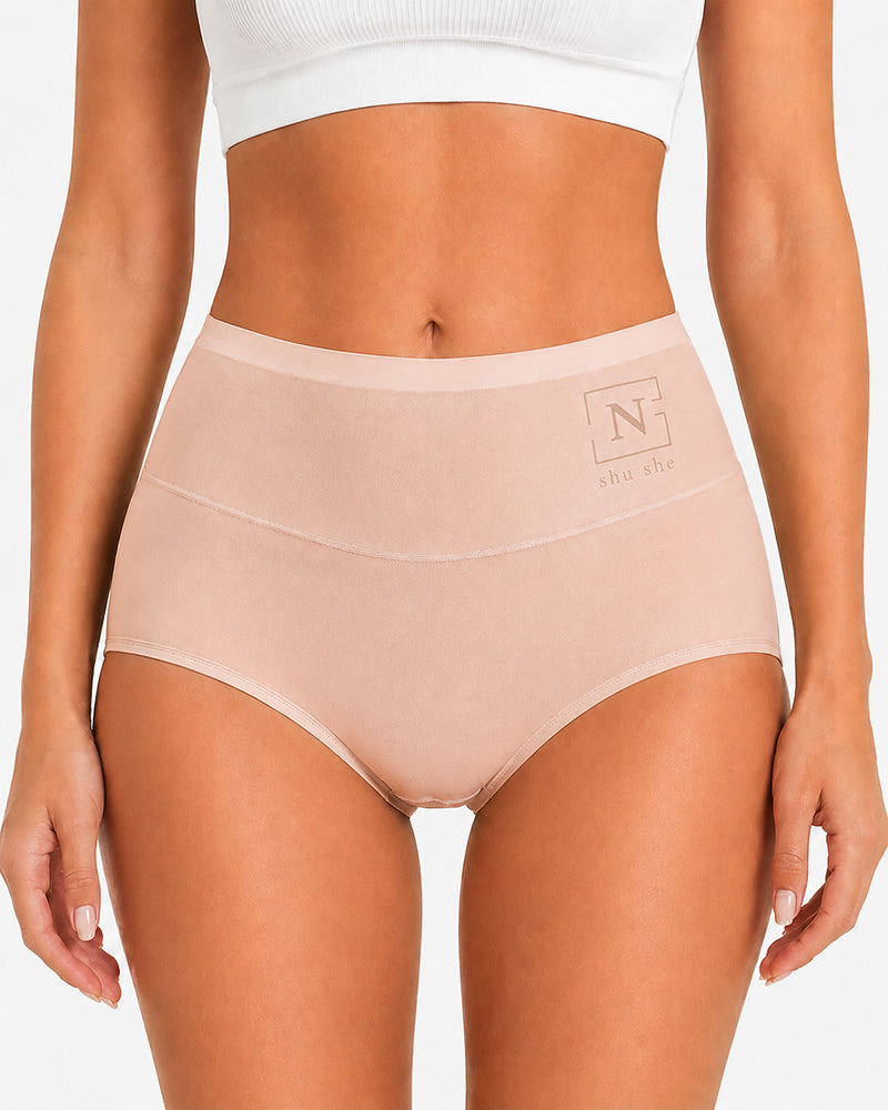 5-Pack High Waist Ice Silk Seamless Breathable Briefs