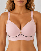 3-Pack Wire Free Comfortable Breathable Push Up Bra