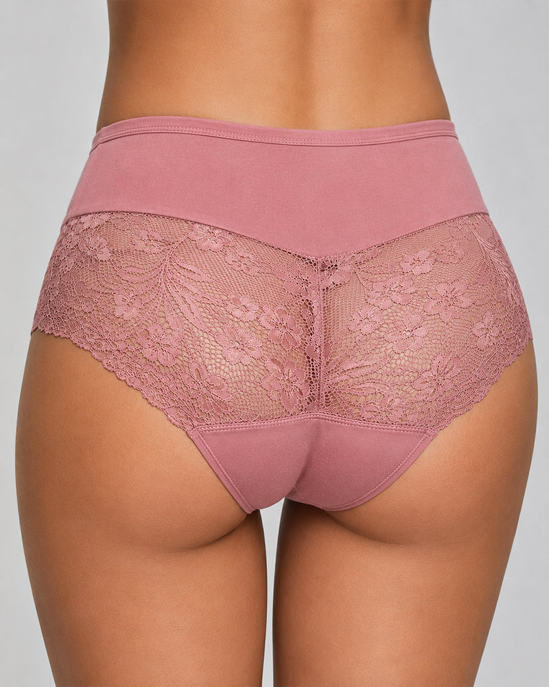 Multiple-Pack Sexy Cotton Lace Patchwork Briefs