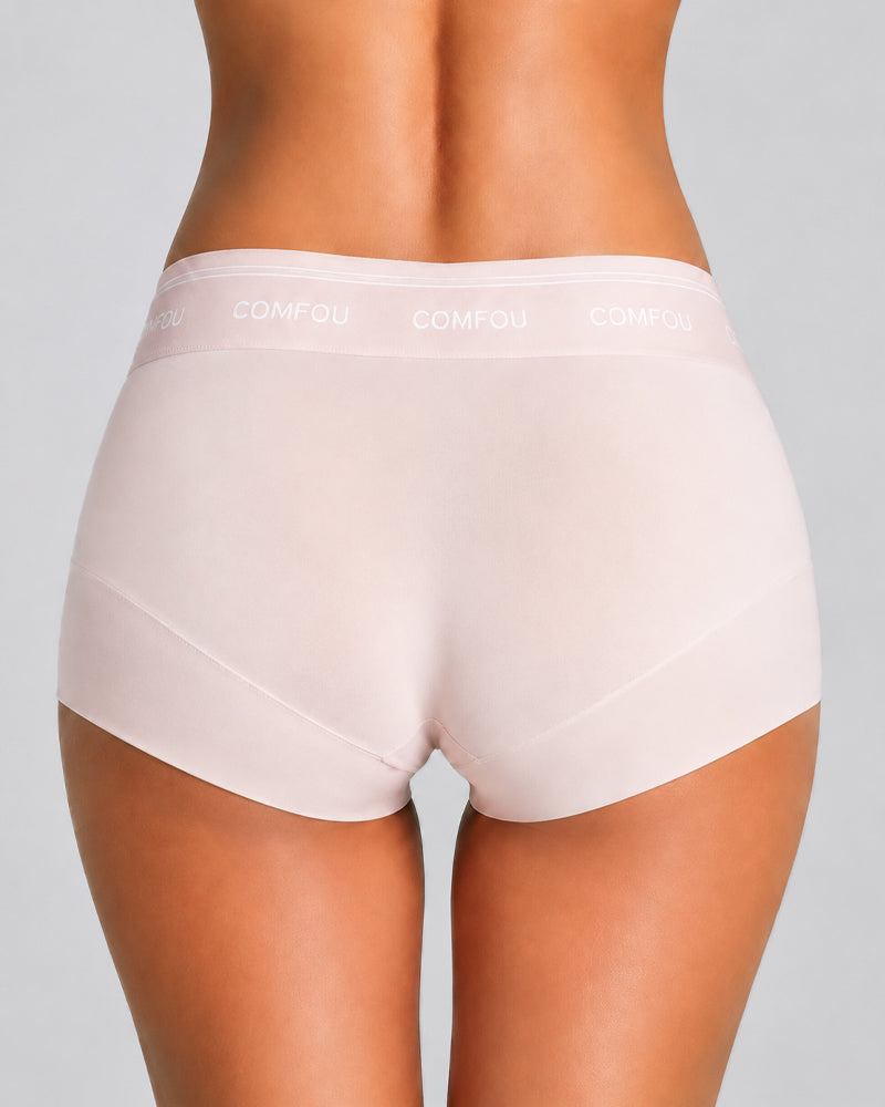 Five-Pack Mid Waist Pure Cotton High Elasticity Breathable Briefs