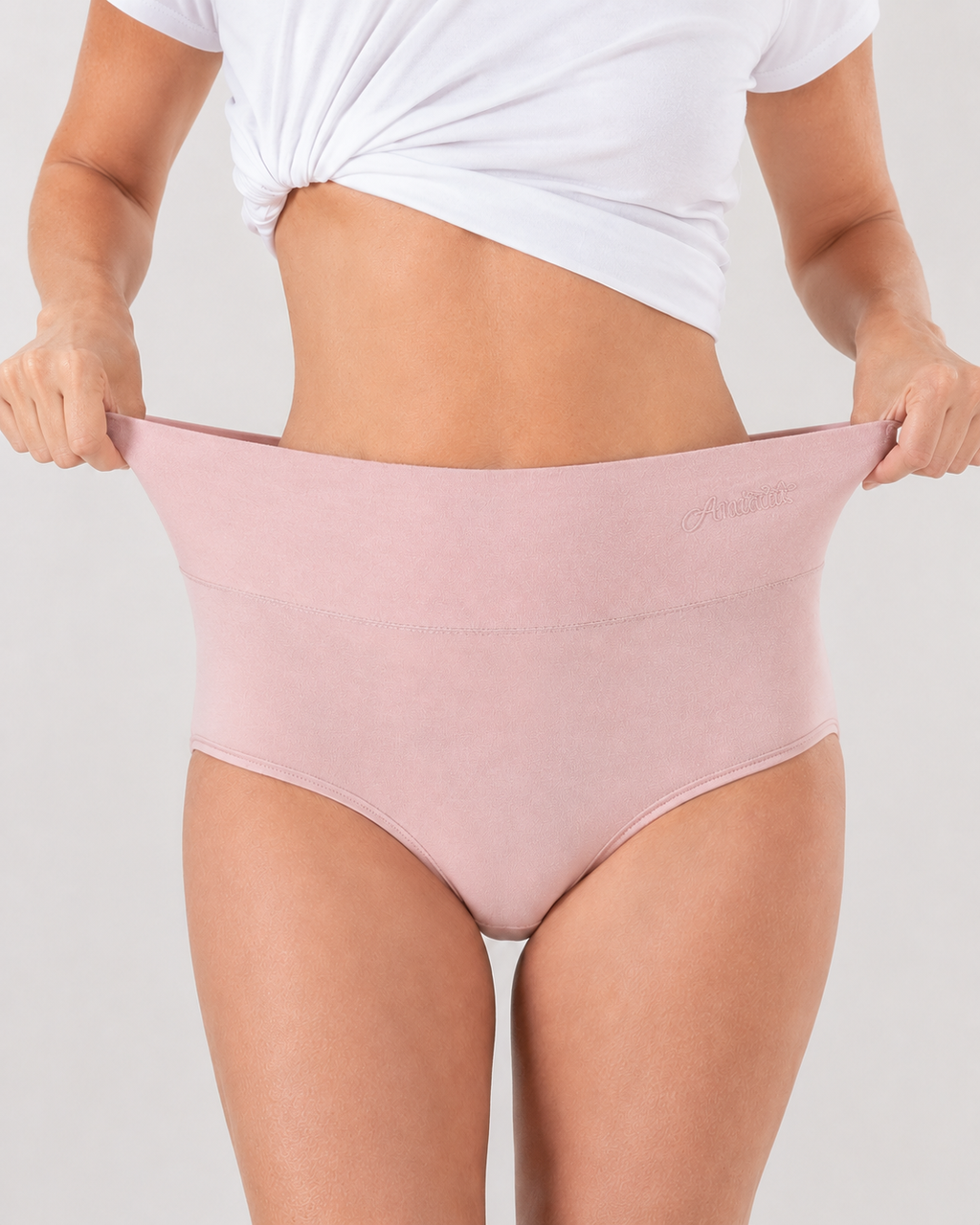 5-Pack Plus Size High Waist Tummy Control Pure Cotton Breathable Briefs