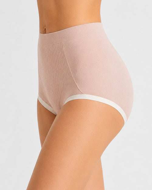 5-Pack Pure Cotton High Waist Tummy Control Hip Lift Seamless Panties