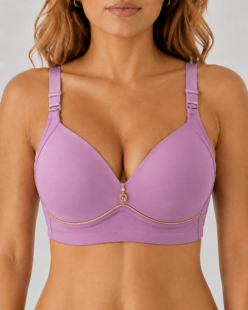 3-Pack Wire Free Comfortable Breathable Push Up Bra