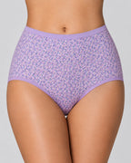 4-Pack High Waist Cotton Printed Loose Stretch Briefs