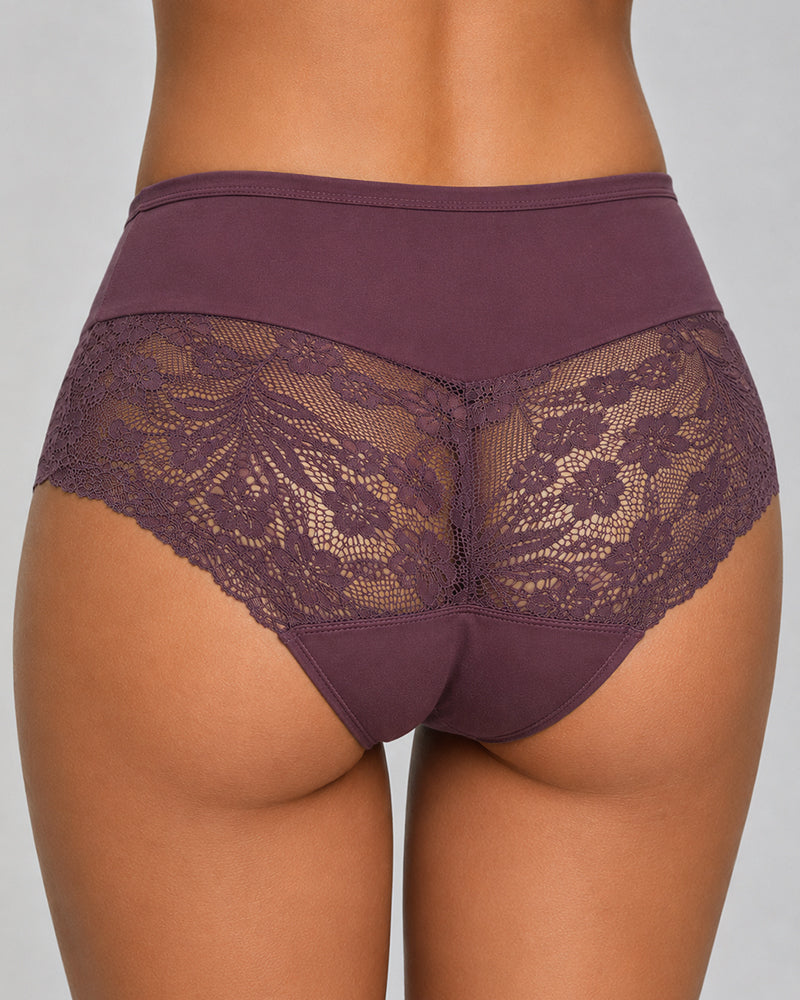 Multiple-Pack Sexy Cotton Lace Patchwork Briefs