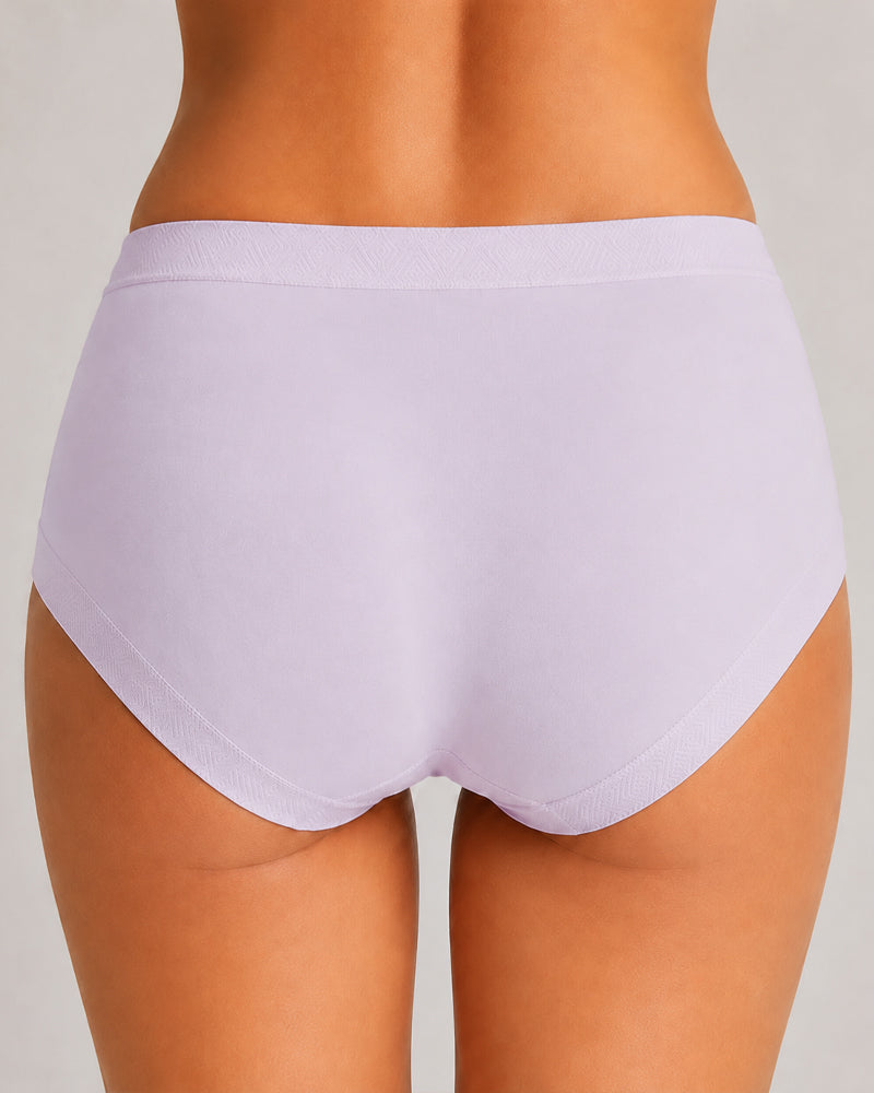 5-Pack Mid Waist Soft Modal Cotton Panties