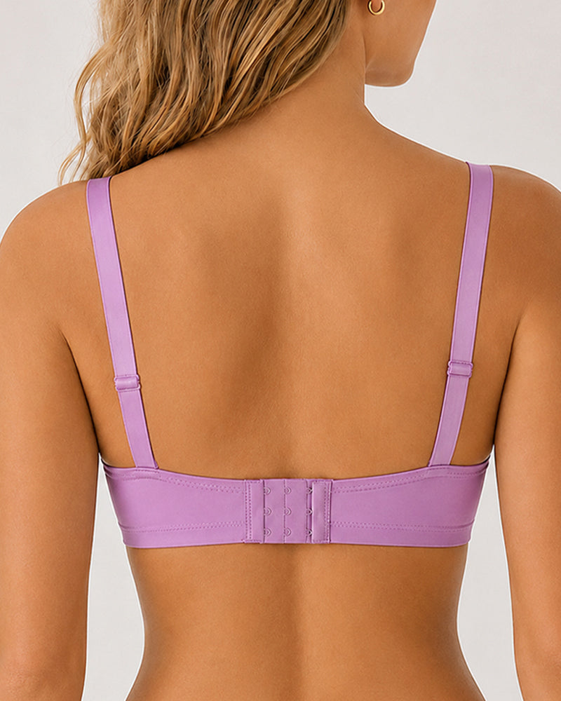 3-Pack Wire Free Comfortable Breathable Push Up Bra