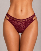 Multiple-Pack Sexy Lace Mesh Metal Buckle Decoration Thongs