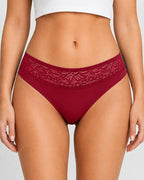 5-Pack Sexy Seamless Ice Silk Lace Patchwork Breathable Panties