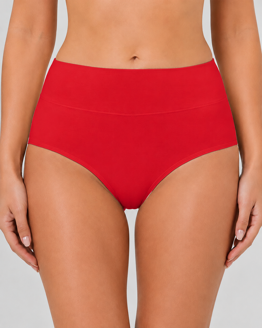 5-Pack High Waist Pure Cotton Breathable Comfortable Panties