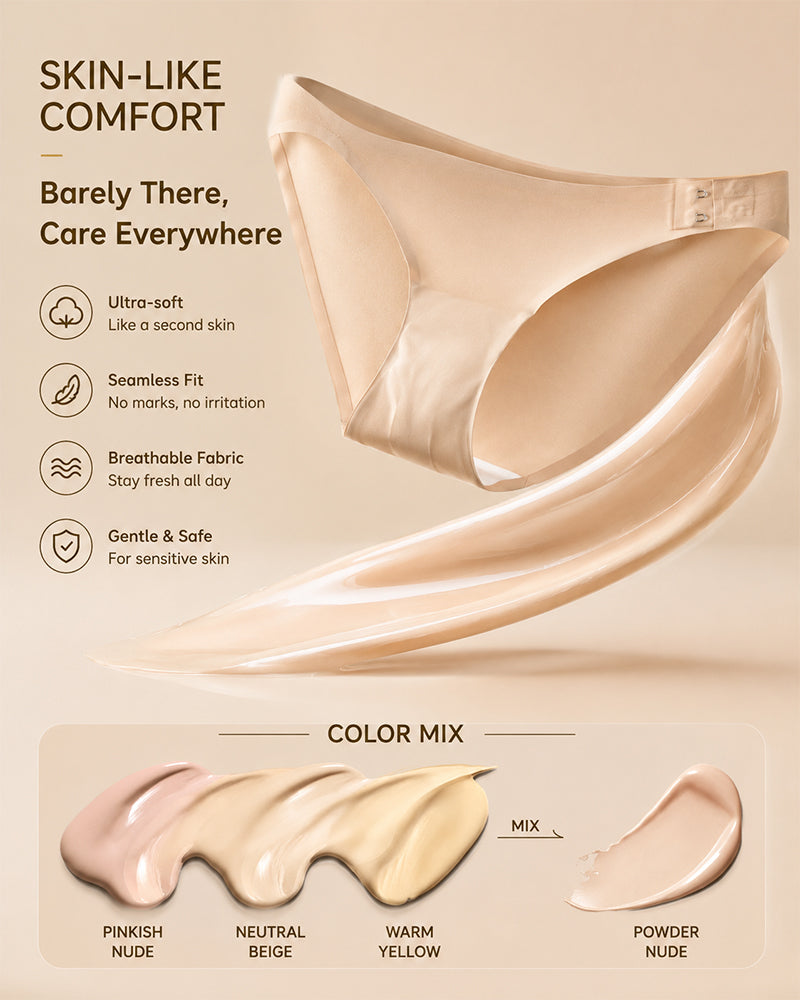 Ultra-thin Seamless Side-hook No-take-off Briefs