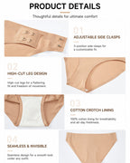 Ultra-thin Seamless Side-hook No-take-off Briefs