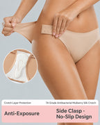 Ultra-thin Seamless Side-hook No-take-off Briefs