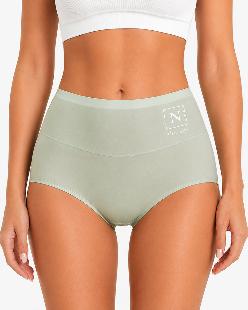 5-Pack High Waist Ice Silk Seamless Breathable Briefs