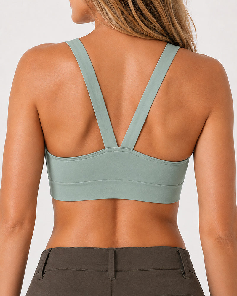 2-Pack Front Closure Deep V Seamless Push-up Wireless Bra