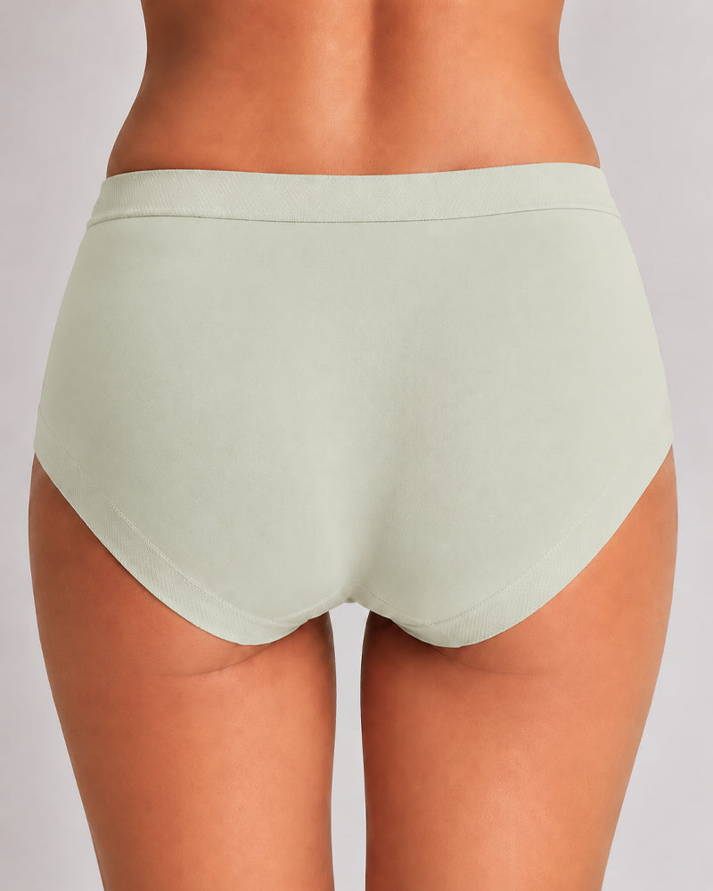 5-Pack Mid Waist Soft Modal Cotton Panties