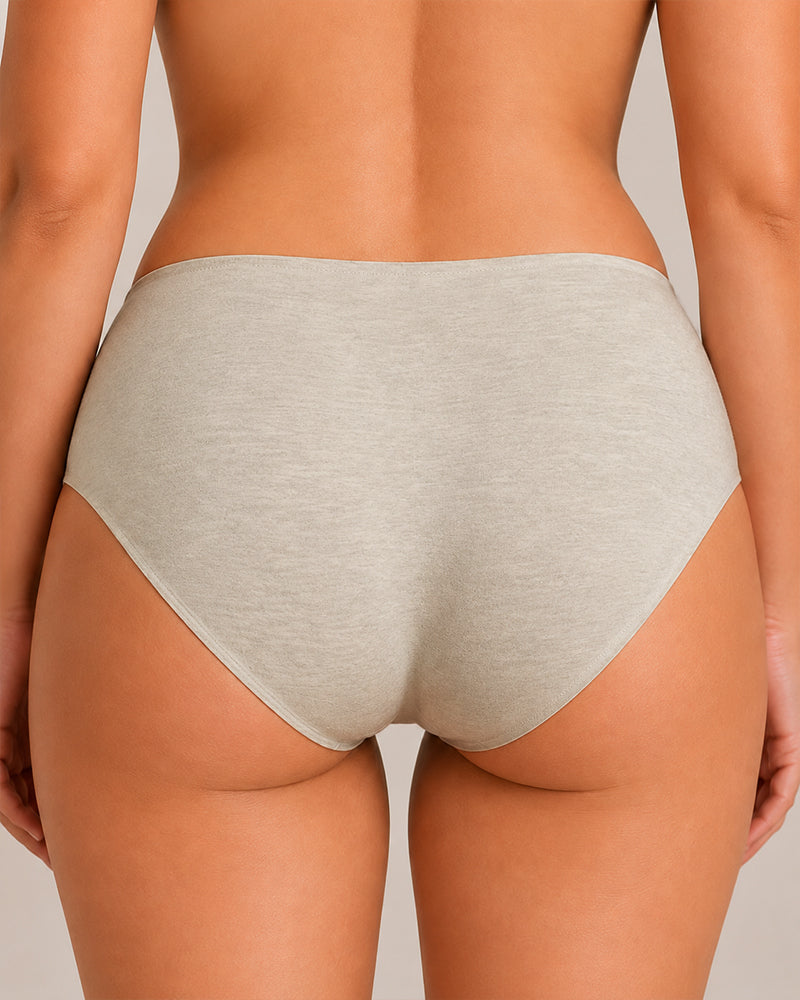 Multi-Pack Seamless Pure Cotton Low Waist V-Shaped Maternity Antibacterial Briefs
