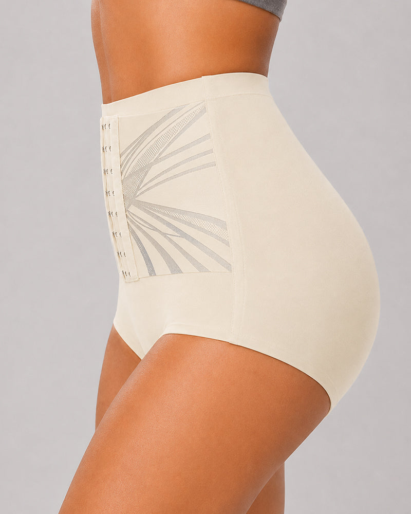 2-Pack Seamless Tummy Control Adjustable Hook-Up Shaping Panties
