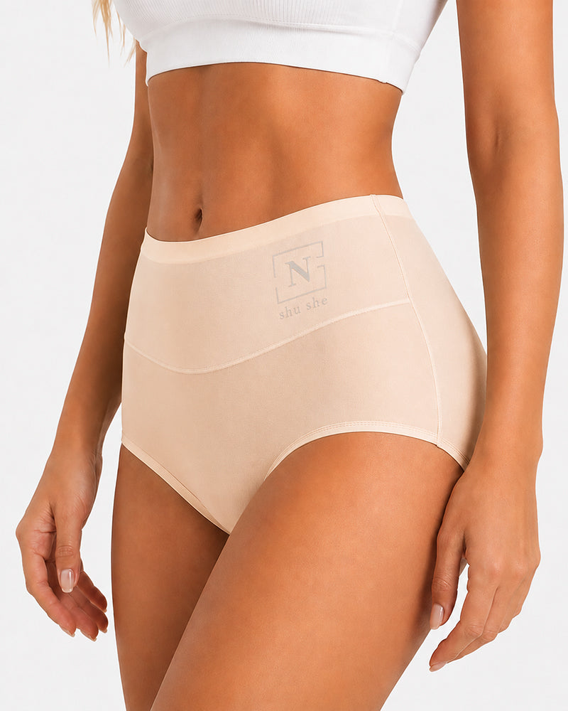 5-Pack High Waist Ice Silk Seamless Breathable Briefs