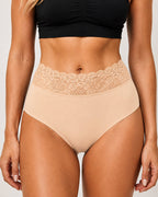 5-Pack Lace Trim Cotton Seamless Panties