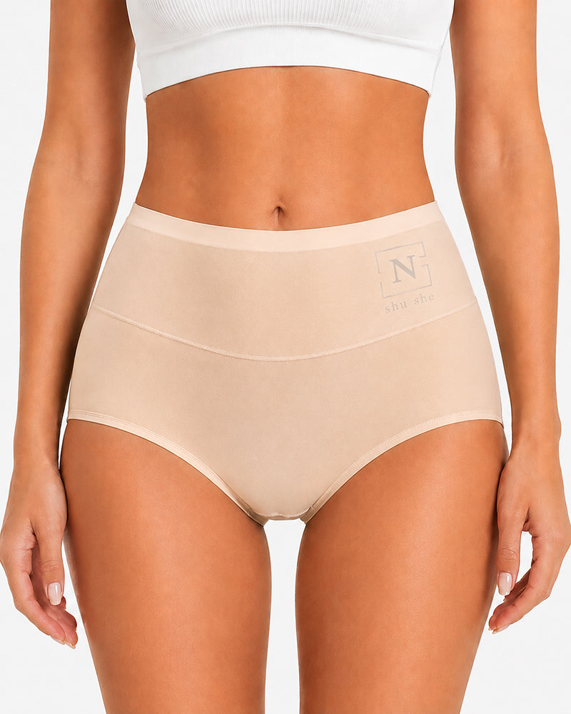 5-Pack High Waist Ice Silk Seamless Breathable Briefs