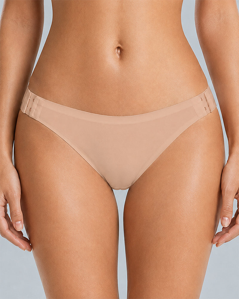 Ultra-thin Seamless Side-hook No-take-off Briefs