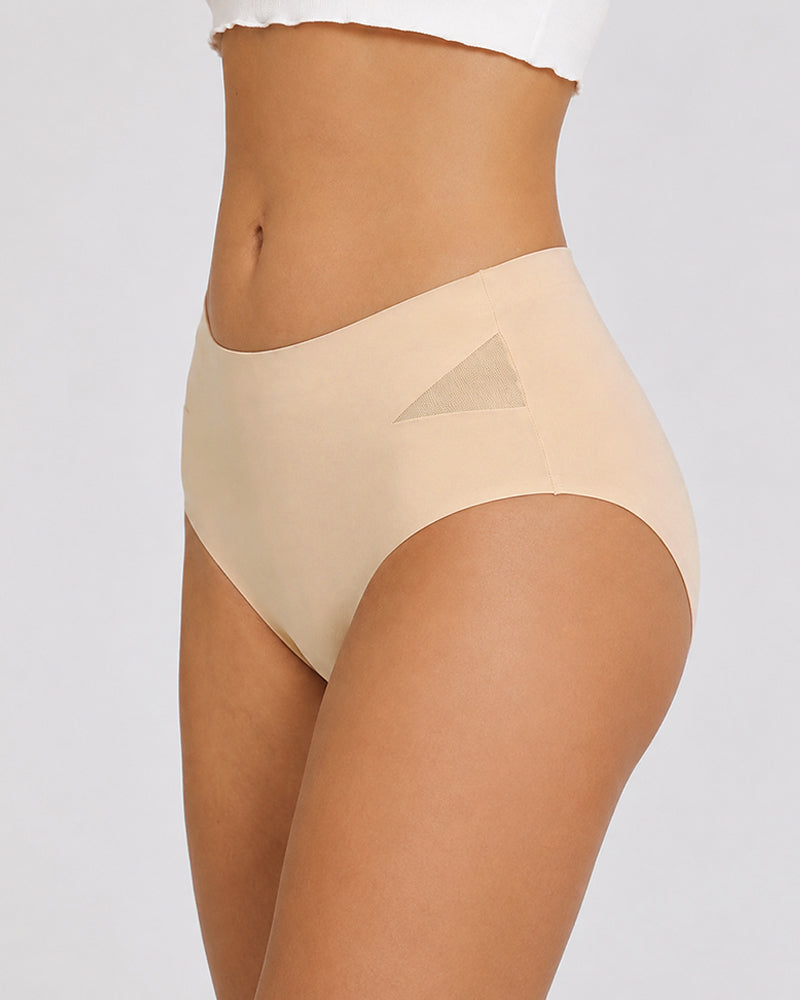 5-Pack Seamless Mesh Cutout Elastic Panty