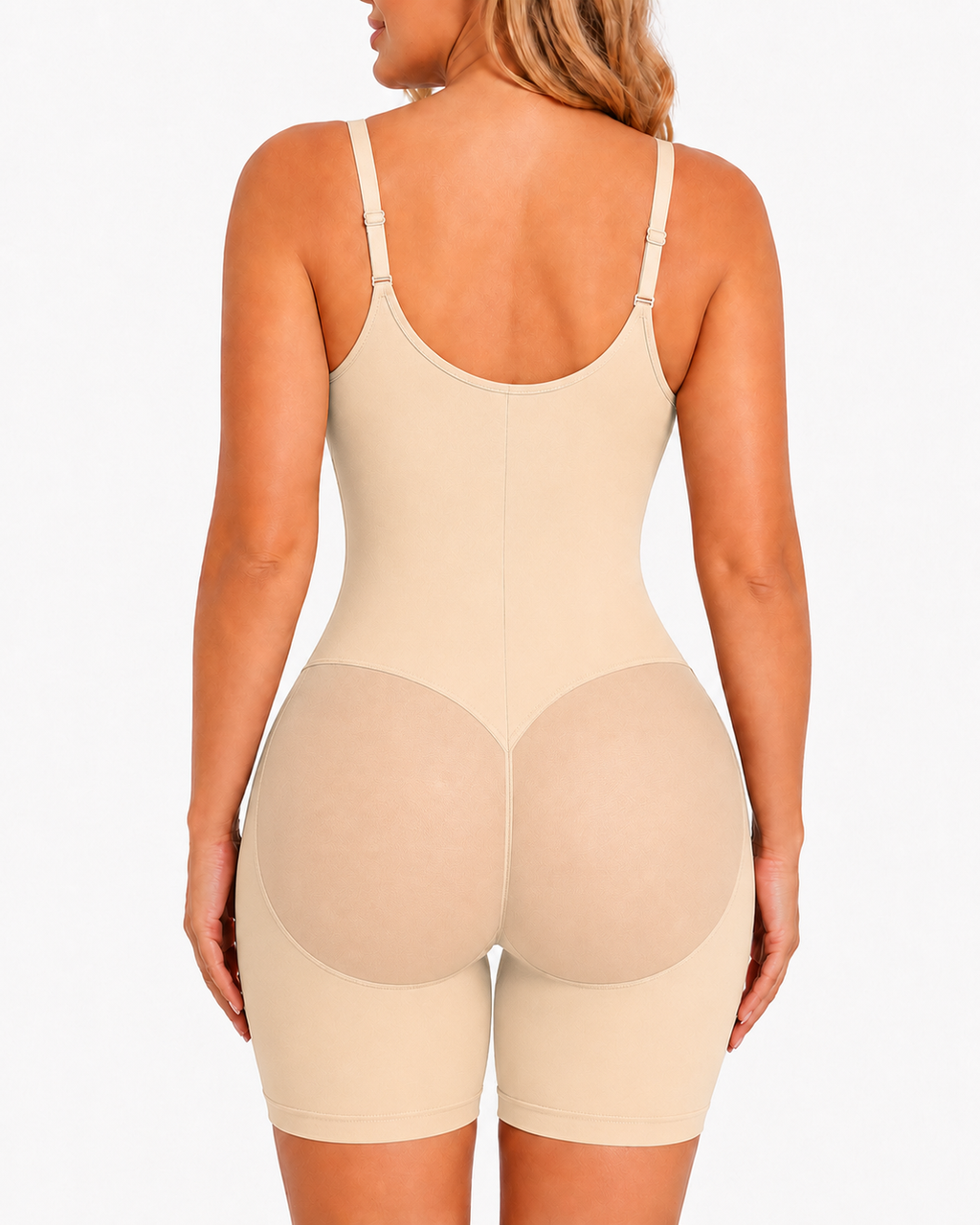 Women's Seamless Double-Layer Tummy Control Zipper Bodysuit Shapewear