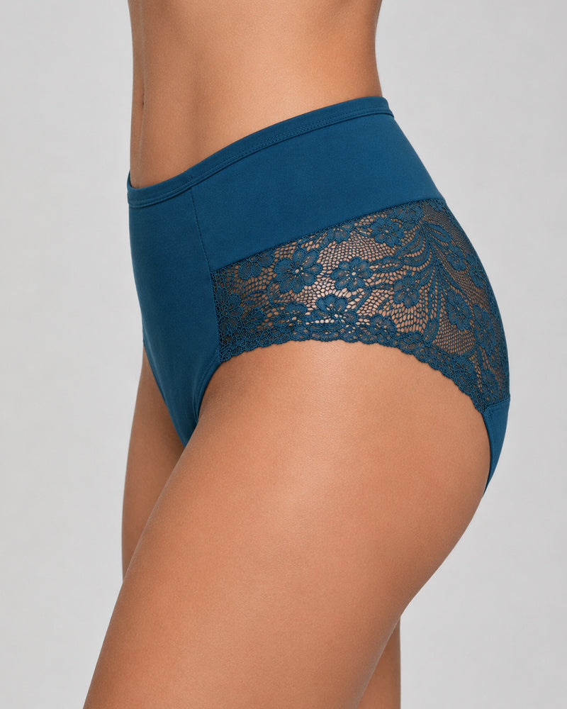 Multiple-Pack Sexy Cotton Lace Patchwork Briefs