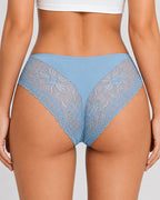 5-Pack Sexy Seamless Ice Silk Lace Patchwork Breathable Panties