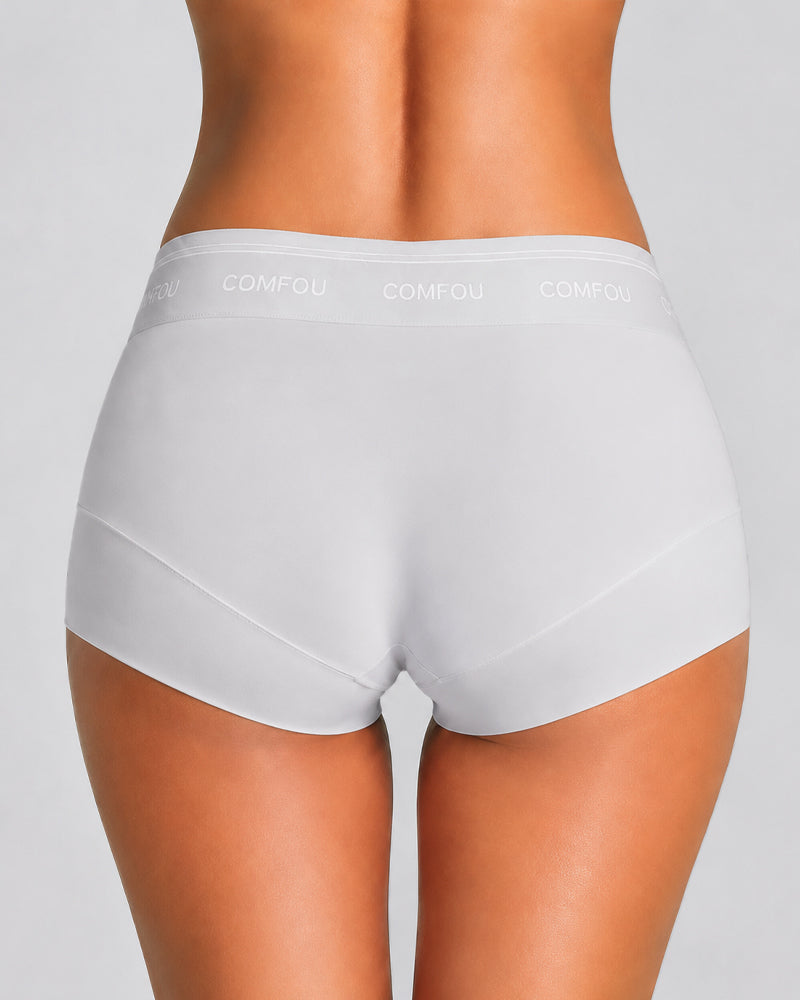 Five-Pack Mid Waist Pure Cotton High Elasticity Breathable Briefs