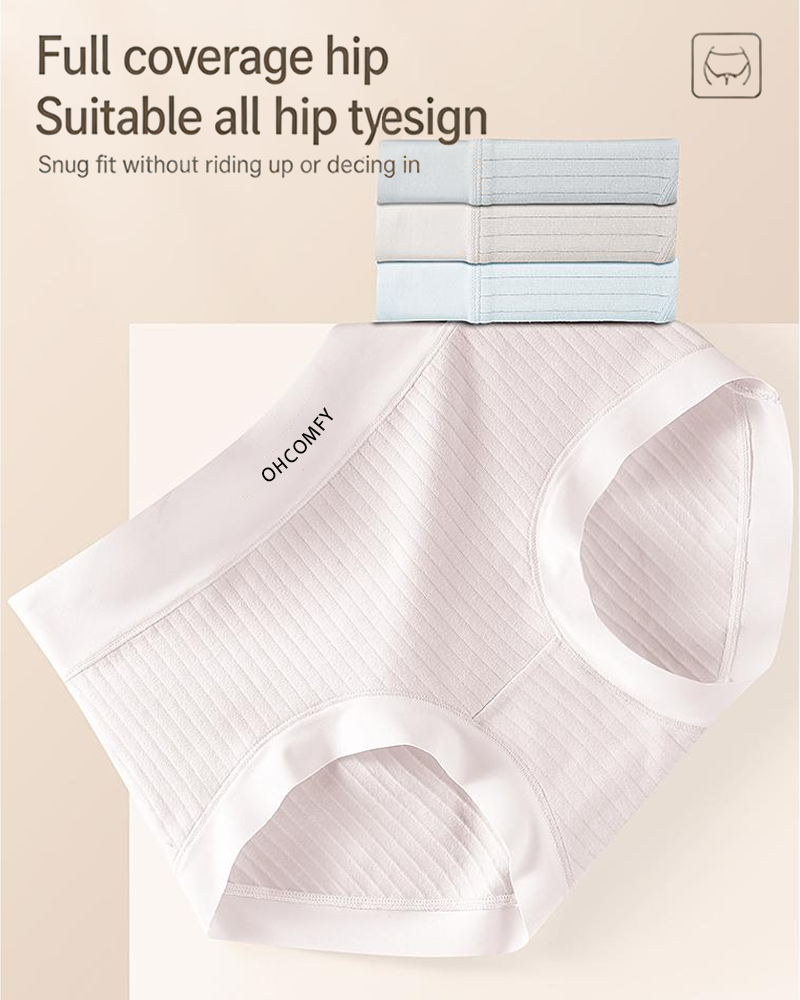 Cotton Antibacterial Seamless Breathable Briefs