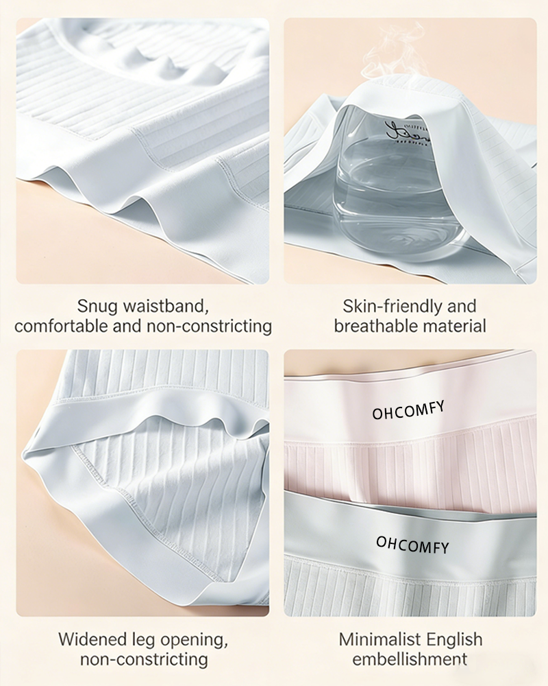 Five-pack Cotton Antibacterial Seamless Breathable Briefs