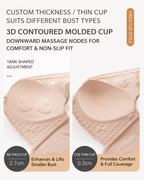 Plus Size Front Closure Seamless Lace Breathable Push-Up Bra