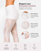 Women's Sexy Lace Mesh Hollow-Out Long Pants