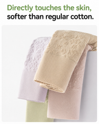 4-Pack Pure Cotton High Waist Tummy Control Elastic Jacquard Briefs