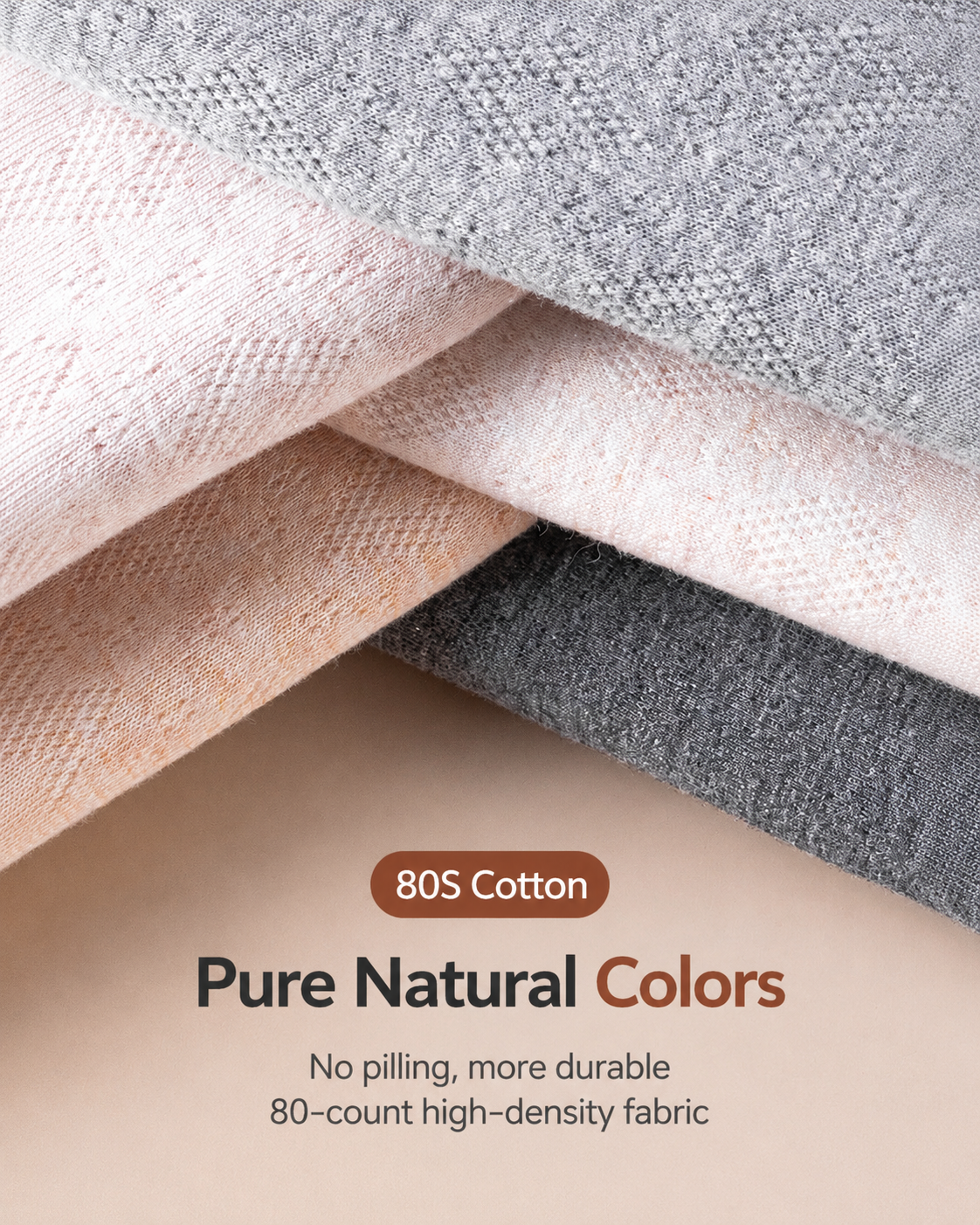 Multi-Pack Mid Waist Pure Cotton Antibacterial Breathable Briefs