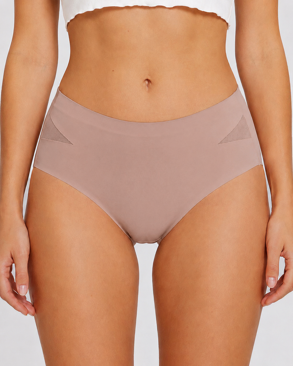 5-Pack Seamless Mesh Cutout Elastic Panty