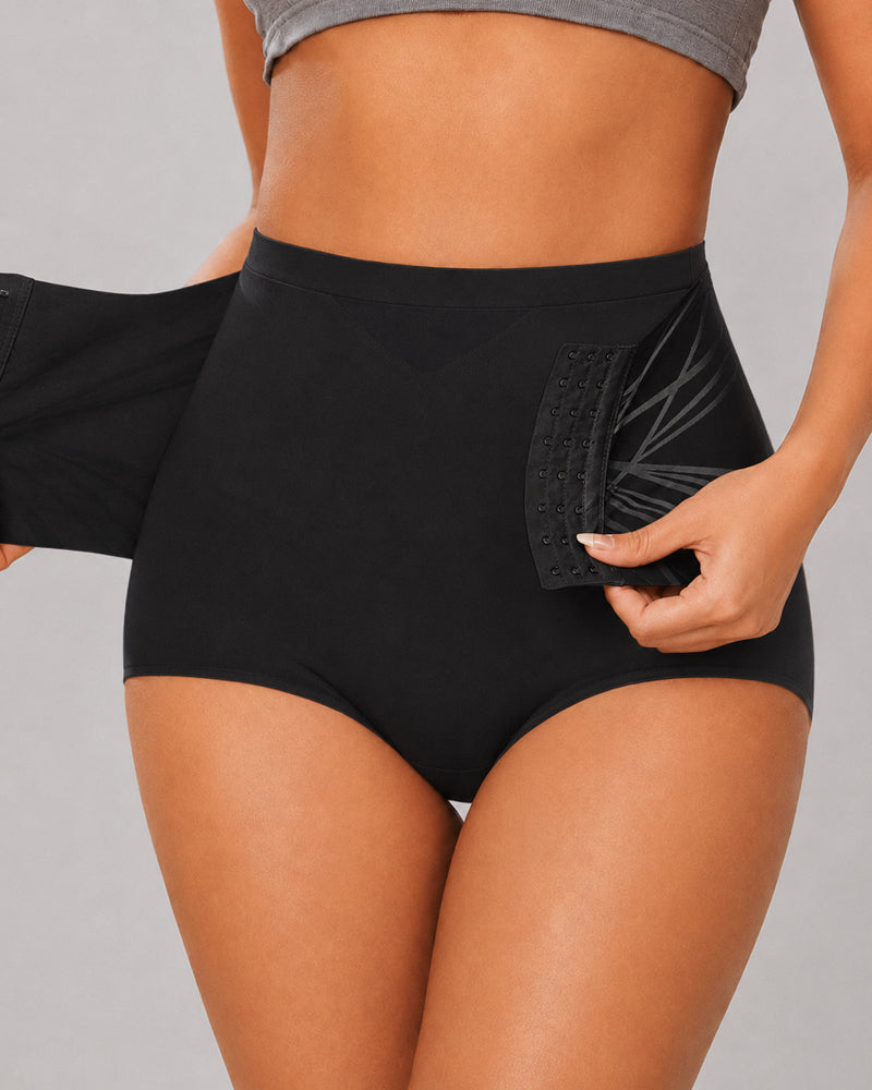 2-Pack Seamless Tummy Control Adjustable Hook-Up Shaping Panties