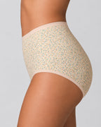 4-Pack High Waist Cotton Printed Loose Stretch Briefs