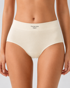 Plus Size 5-Pack Pure Cotton Antibacterial Mid-Waist Panties