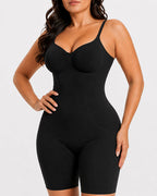 Seamless Tummy Control Back Pull-Down Bodysuit Shapewear