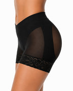 V Crossover Sheer Mesh Elastic Tummy Control Butt Lifting Shaping Panties