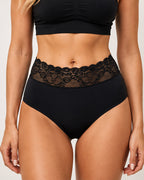 5-Pack Lace Trim Cotton Seamless Panties