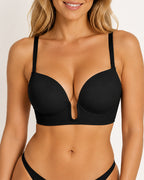 Women's Deep V-Neck Seamless Low Back Bra